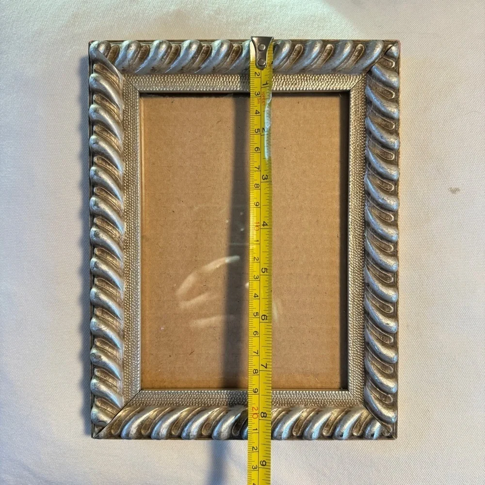 Ornate Silver Twisted Picture Frame